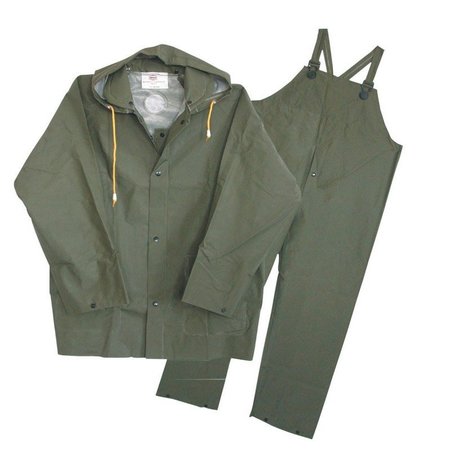 SAFETY WORKS 3Pc Xl Grn Rain Suit 3PR0300GX